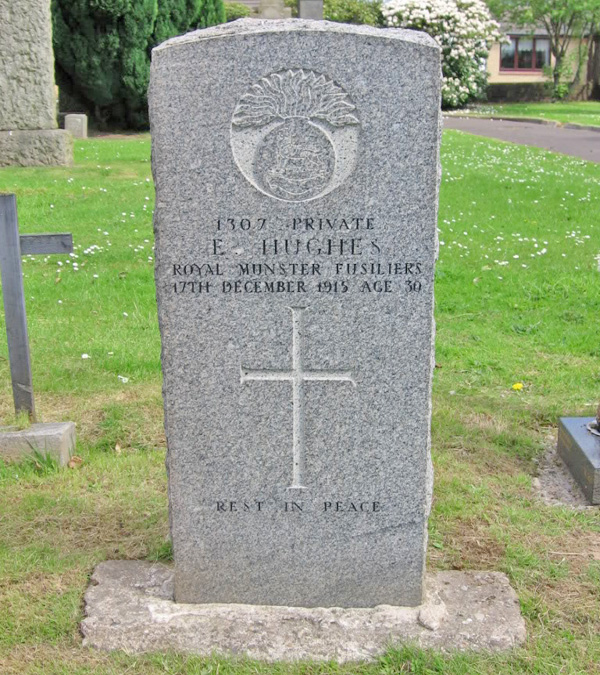 Edward Hughes' gravestone