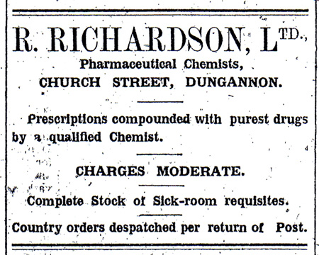 R Richardson Ltd newspaper advertisement