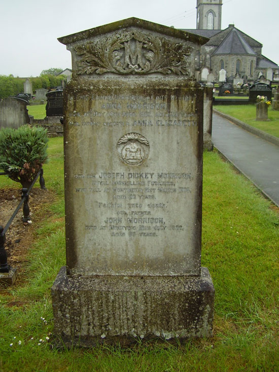 Joseph Dickey Morrison's family gravestone