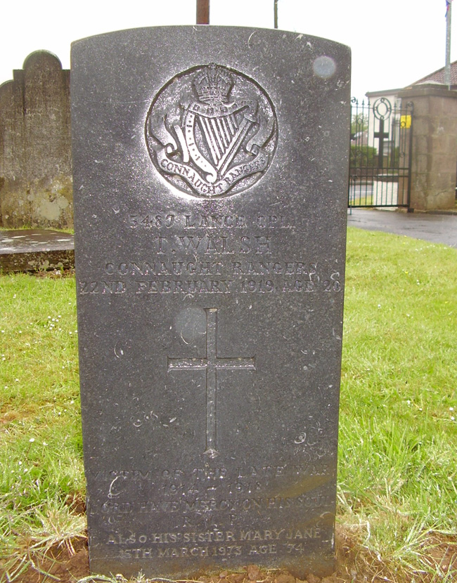 Thomas Walsh gravestone