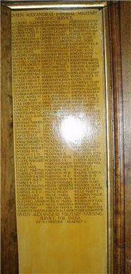 York Minster QAIMNS plaque