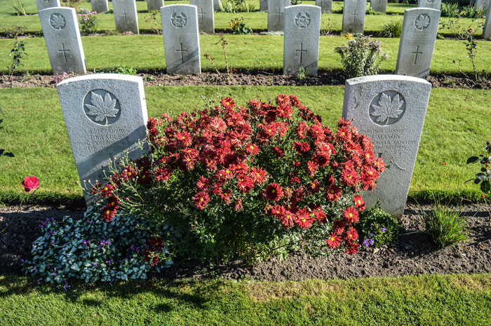 Gunner John Bradley's headstone