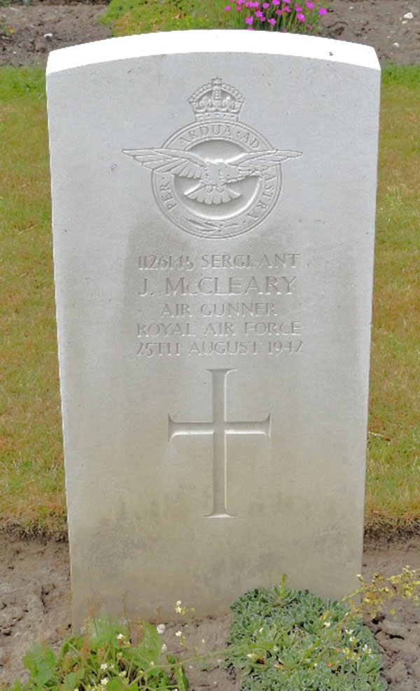 Sergeant John McCleary gravestone