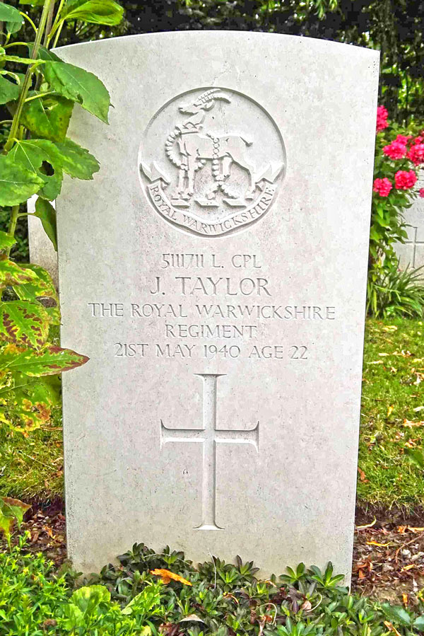 Lance Corporal James Taylor - Bruyelle Cemetery