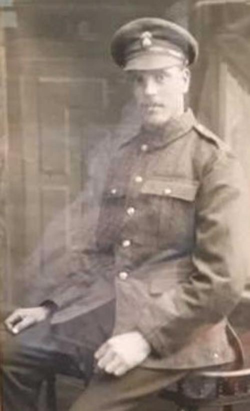 Private Joseph Taggart - Image courtesy of Mark Taggart via WW1 Research Irelands Facebook page